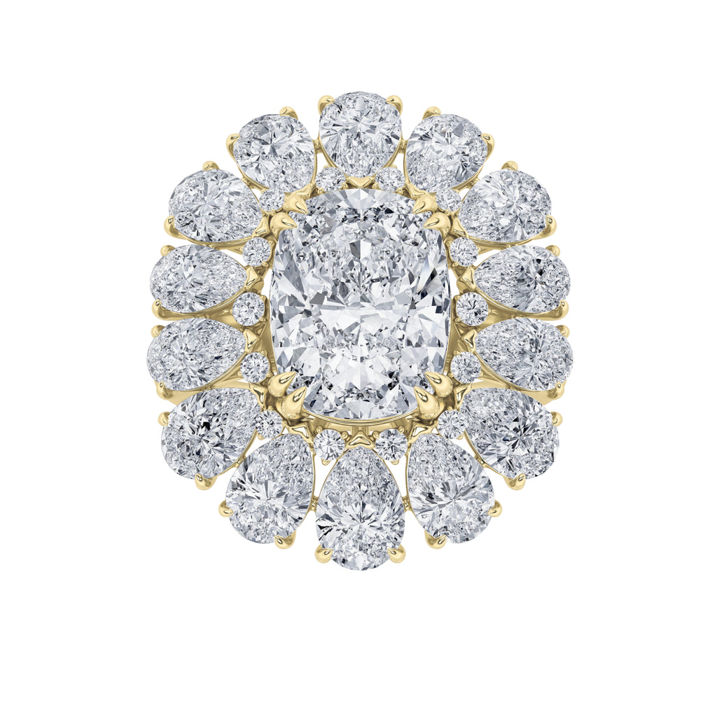 The Radiant Majestic Floral Ring