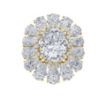 The Radiant Majestic Floral Ring