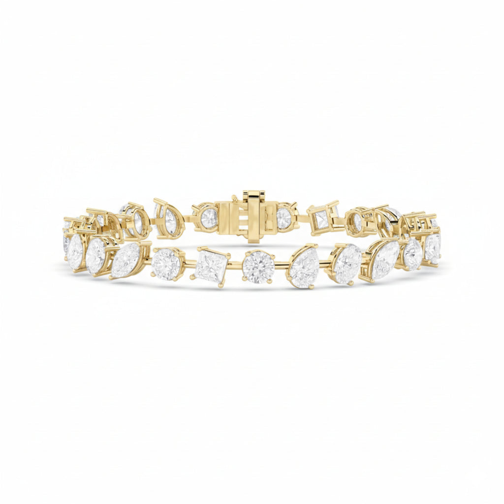 The Mosaic Multi-Shape Tennis Bracelet