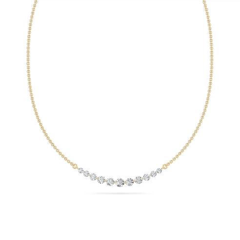 The Luminous Arc Diamond Necklace