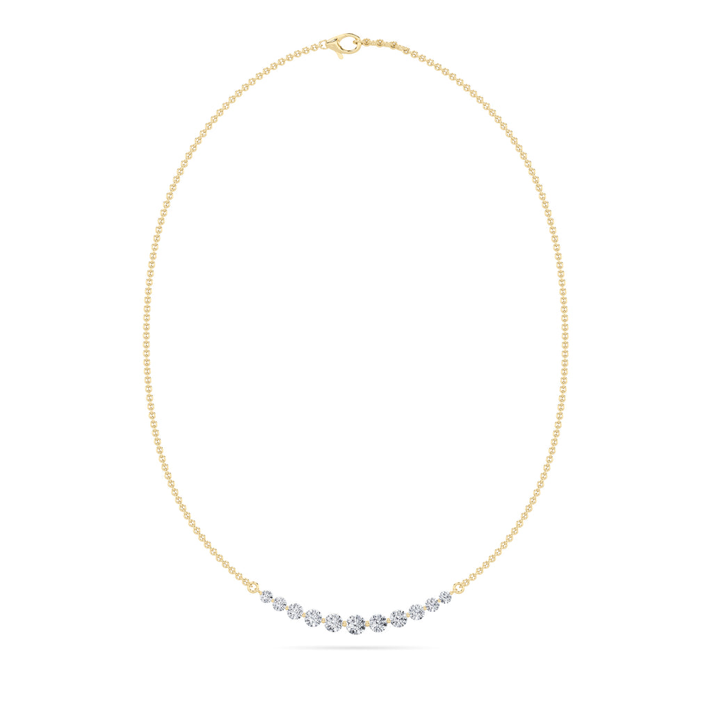 The Luminous Arc Diamond Necklace