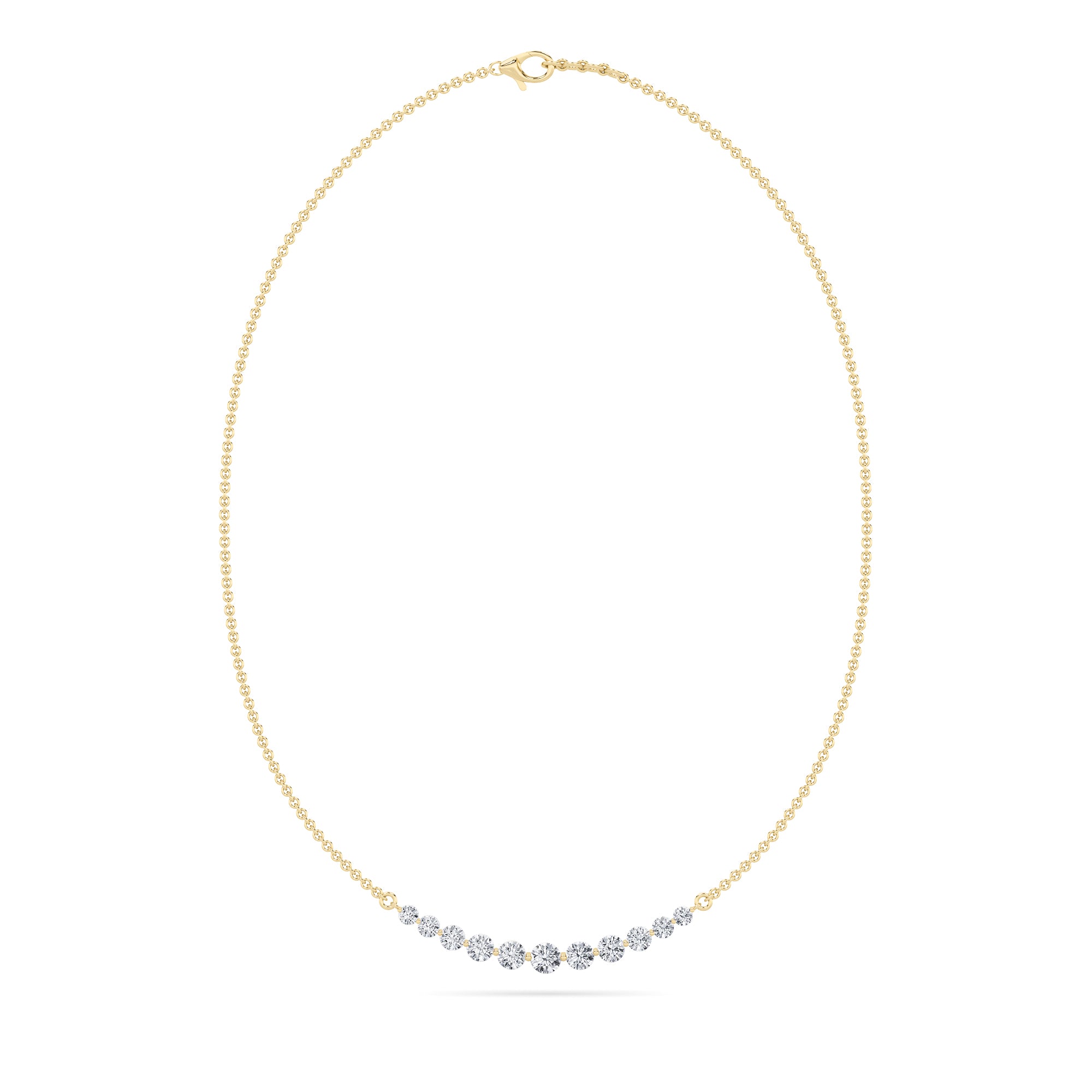 The Luminous Arc Diamond Necklace