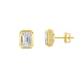 Alexya Signature Bezel-Set Diamond Studs