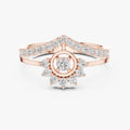 14K Rose Gold Lab Grown Diamond Ring Enhancer.