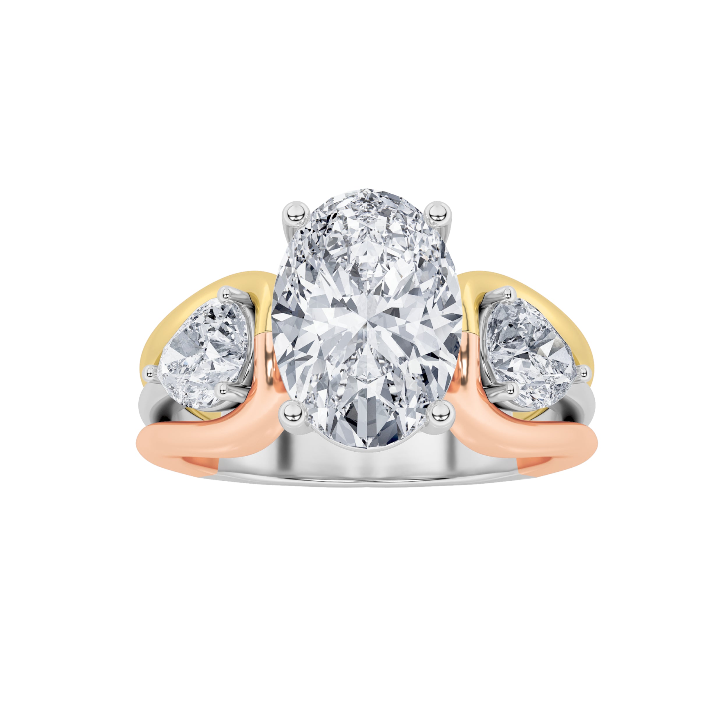 The Oval Trinity Statement Ring