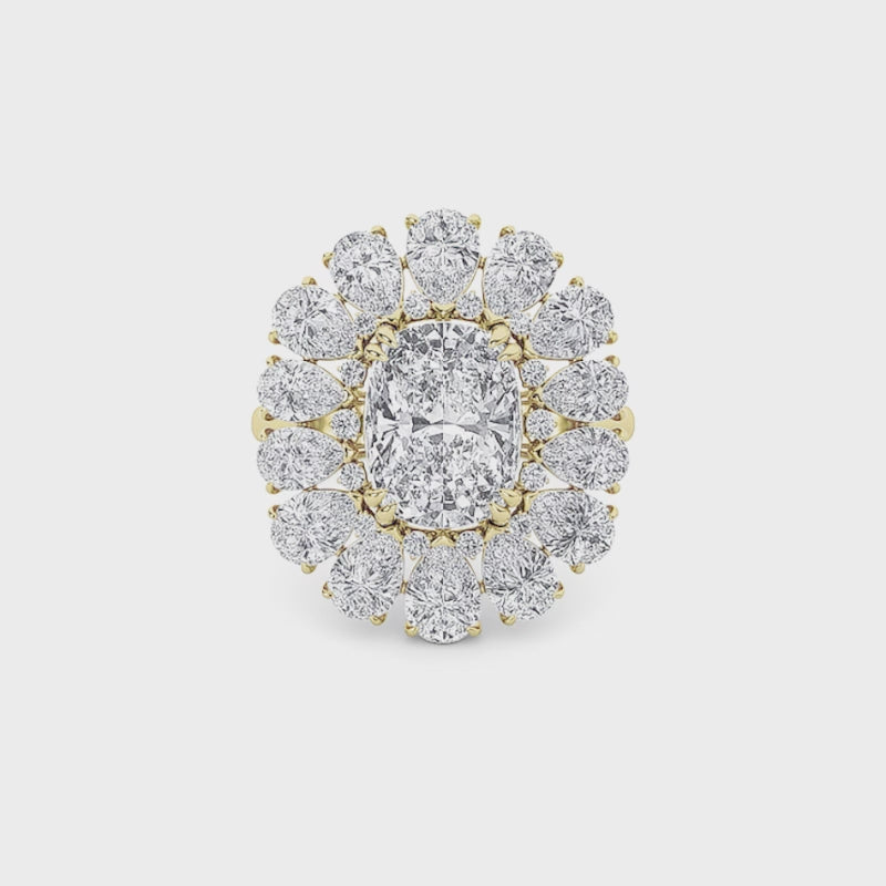The Radiant Majestic Floral Ring