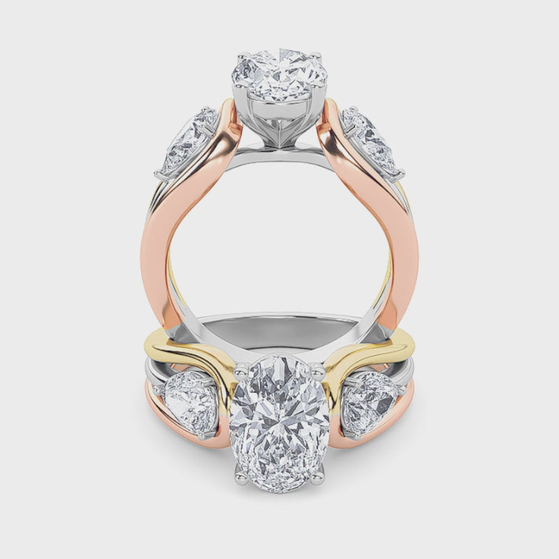 The Oval Trinity Statement Ring