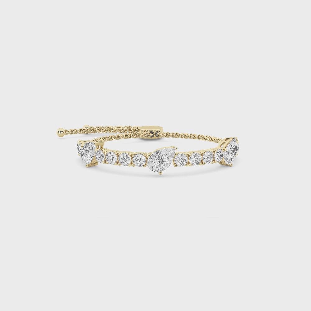 The Multi-Shape Bolo Tennis Bracelet