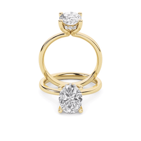 The Catherine Hidden Hallo Solitaire Engagement Ring