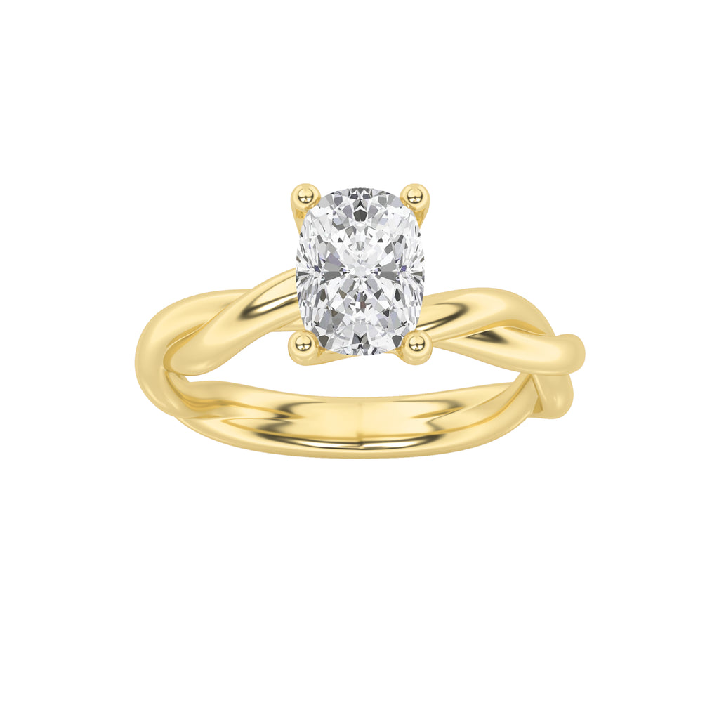 The Mary Twisted Solitaire Engagement Ring