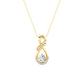 Alexya Signature Infinity Halo Round Pendant