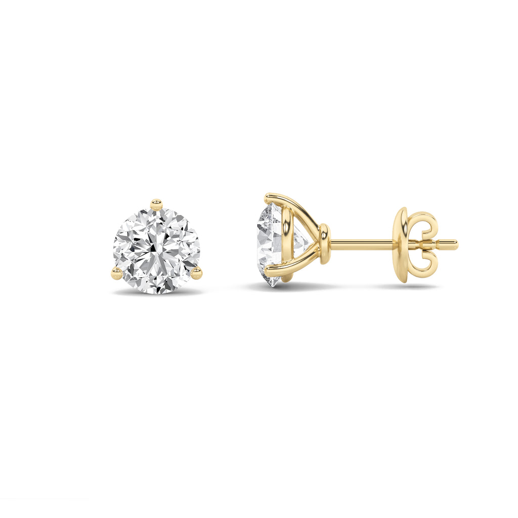 Martini Diamond Solitaire Studs Earrings