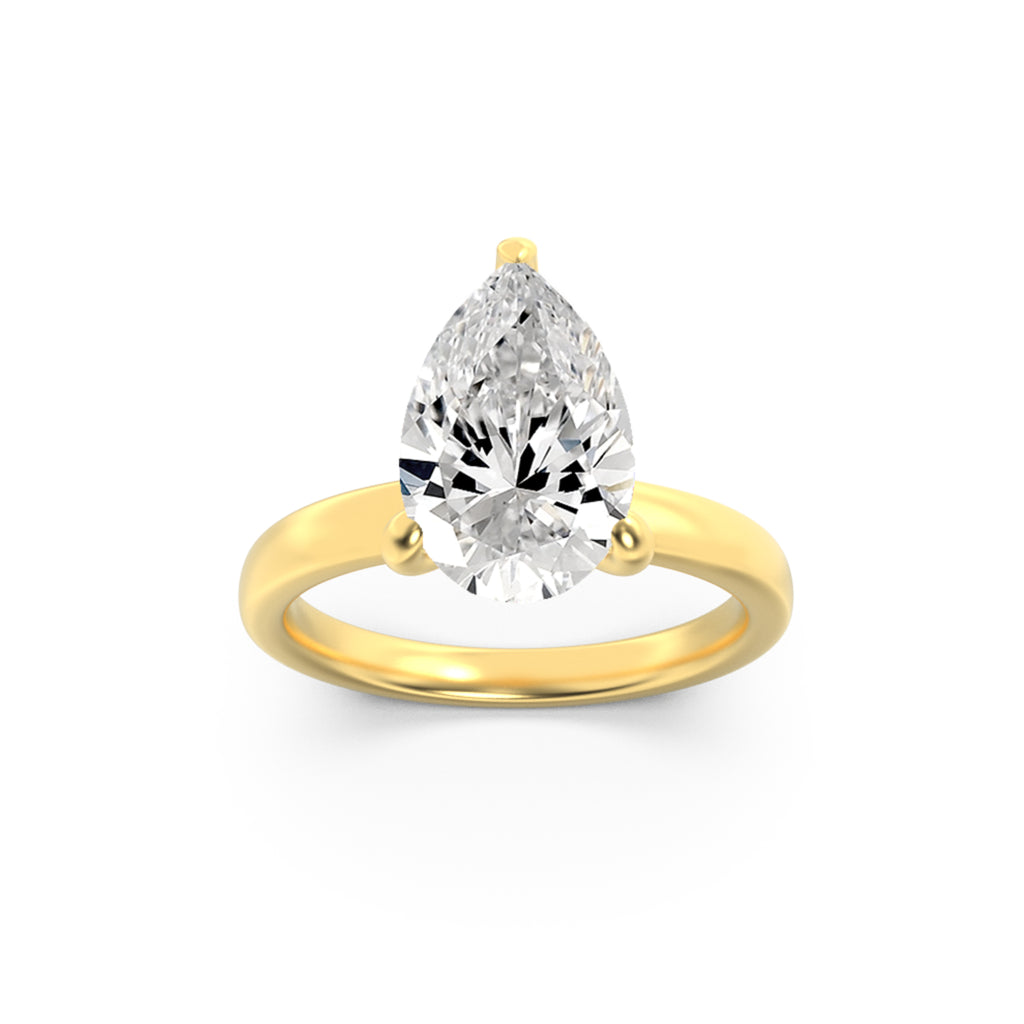 The Anne Hidden Hallo Solitaire Engagement Ring