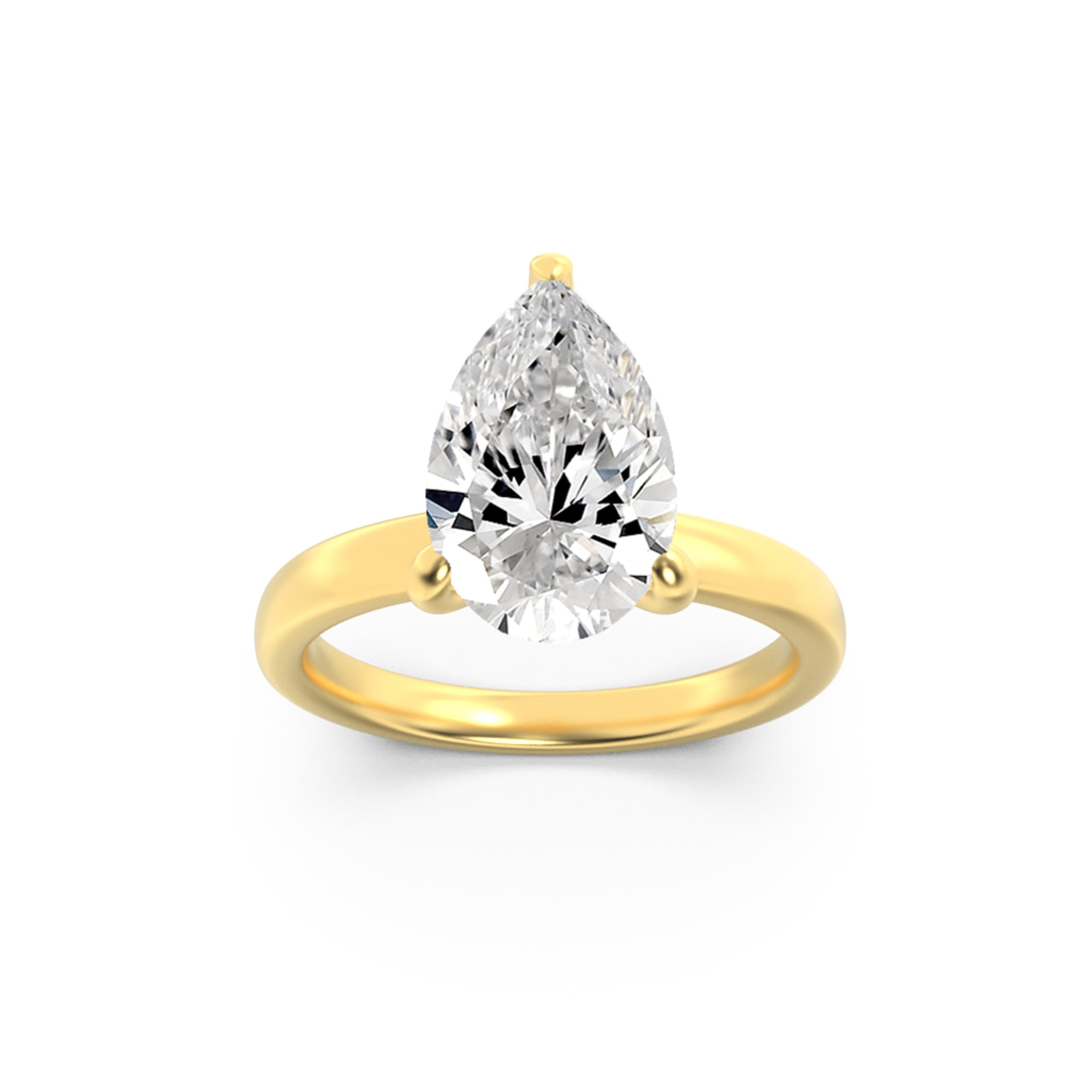 The Anne Hidden Hallo Solitaire Engagement Ring