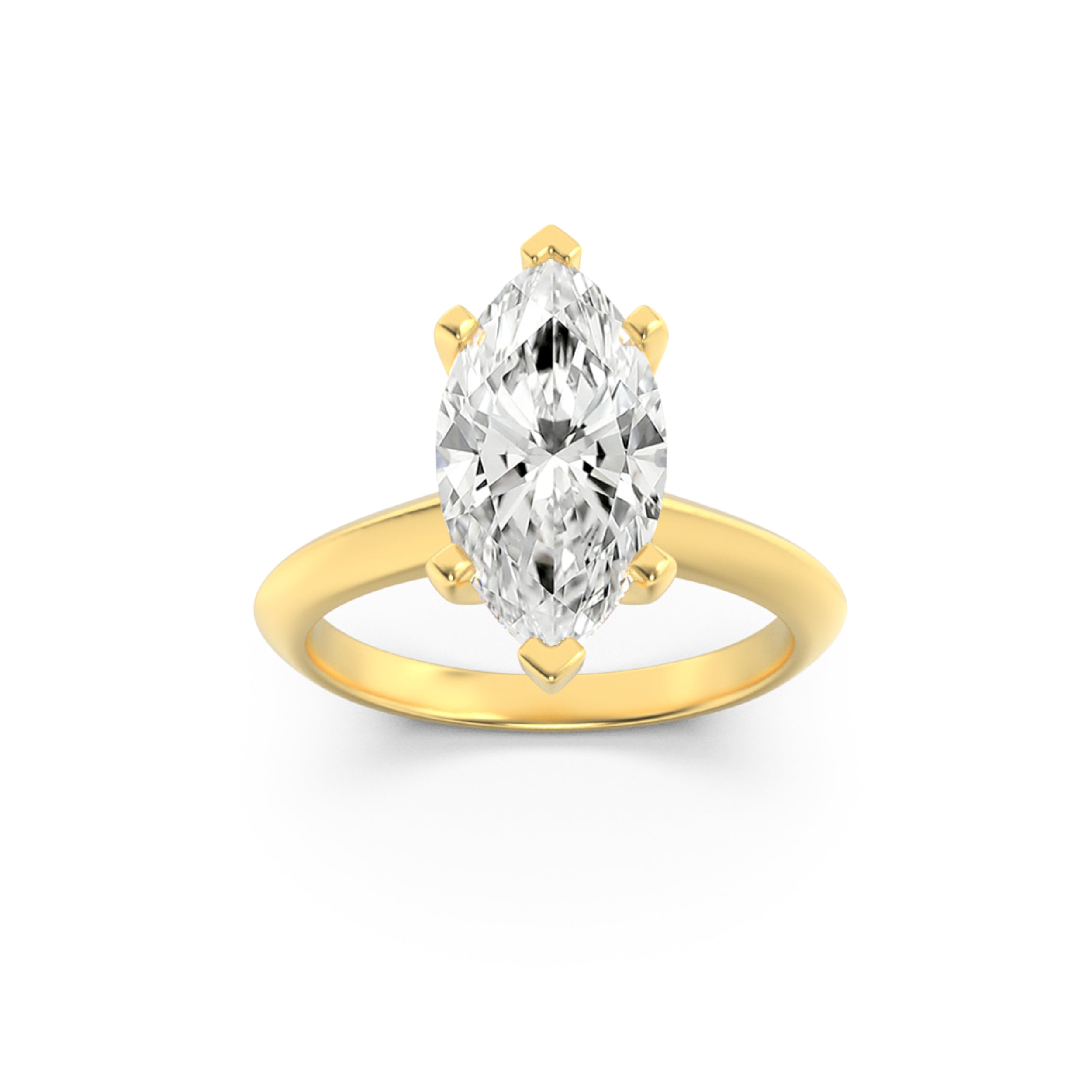 The Victoria Knife Edge Solitaire Engagement Ring