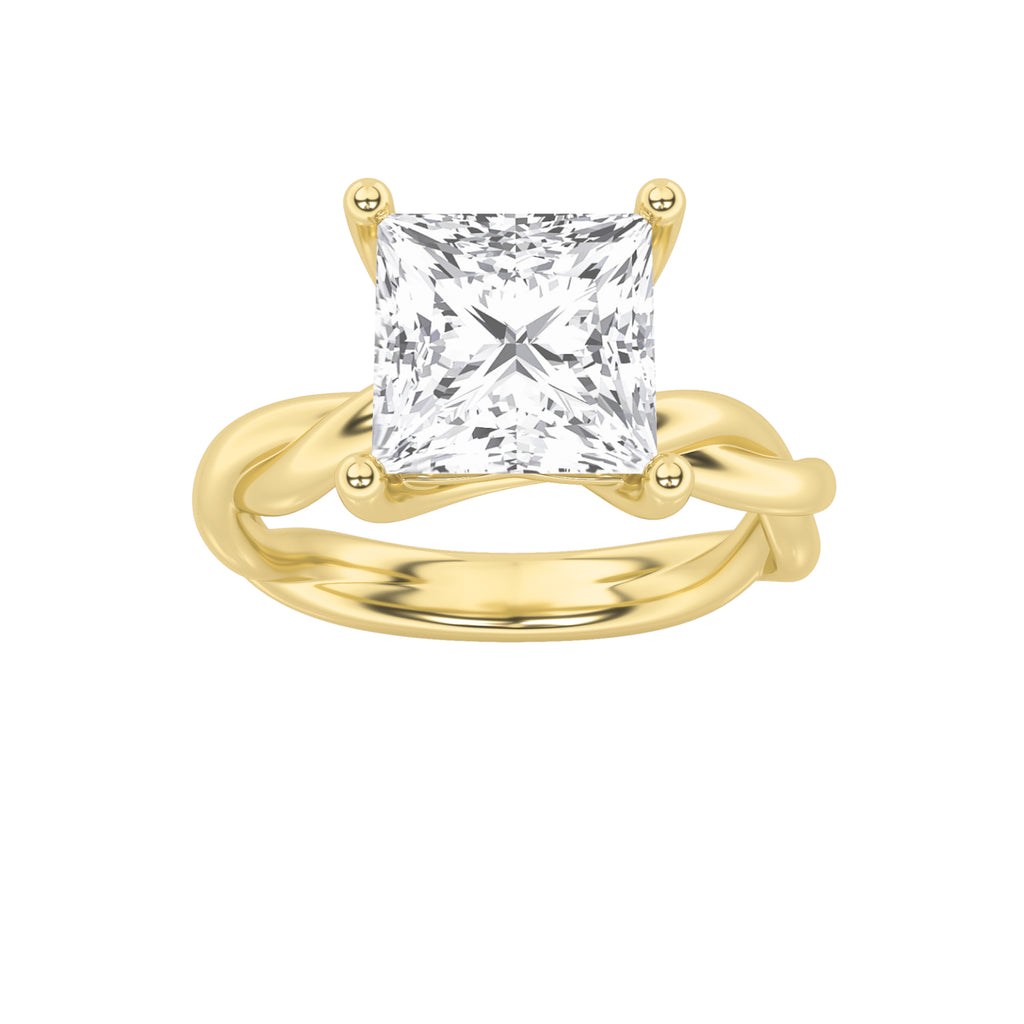 The Mary Twisted Solitaire Engagement Ring