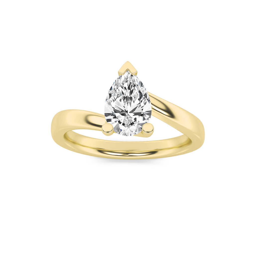 The Diana Bypass Solitaire Engagement Ring