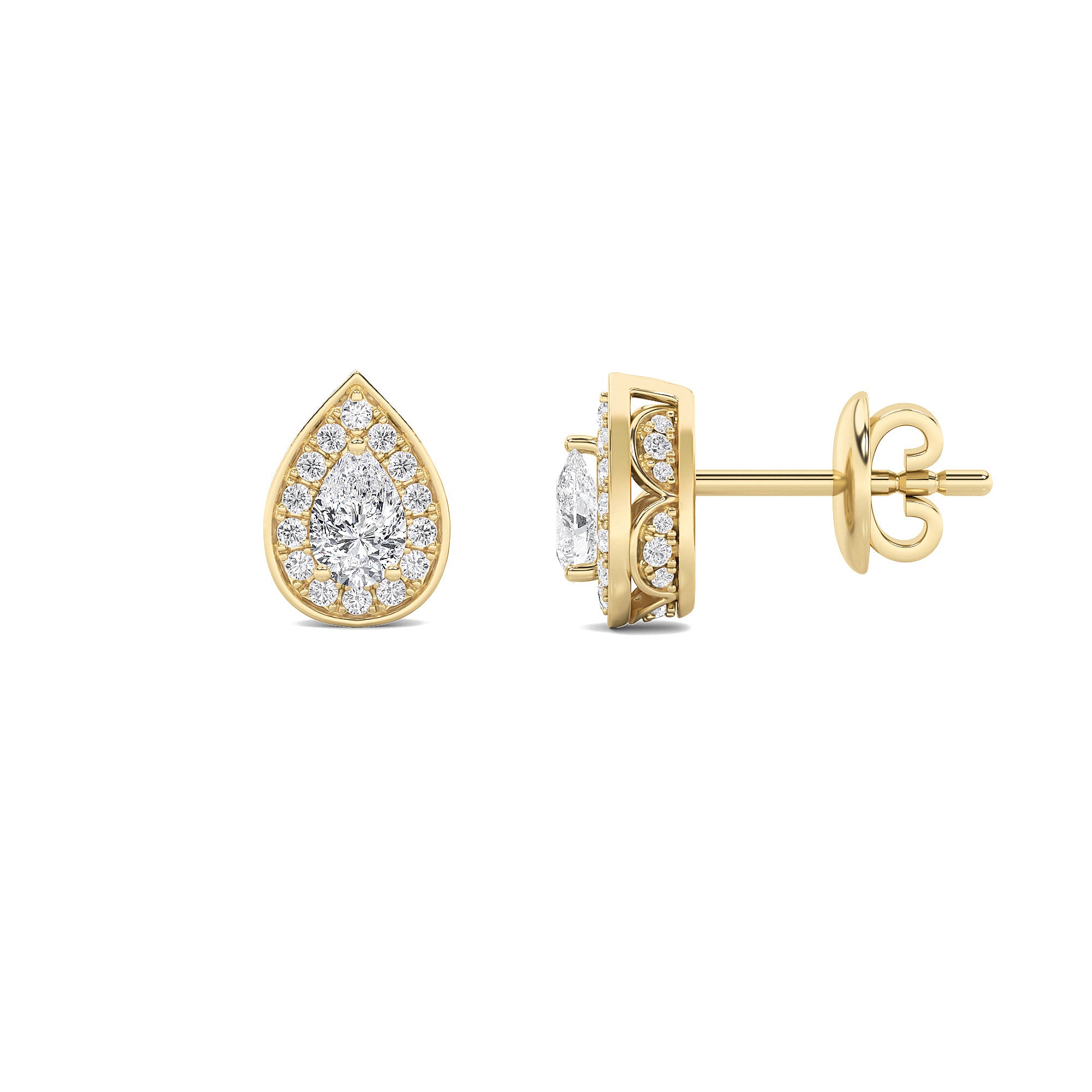 Alexya Signature Halo Diamond Studs
