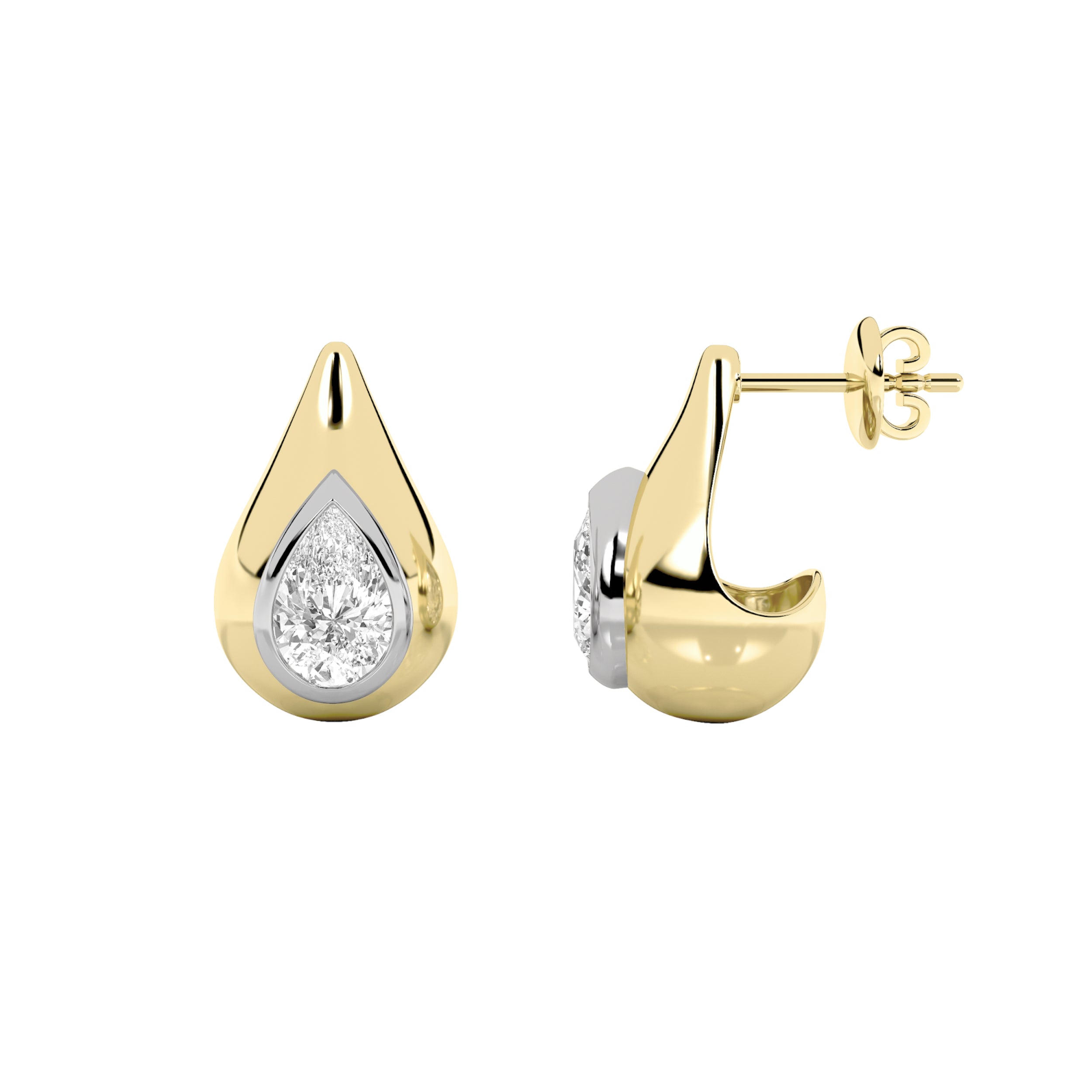 Essential Pear-Shaped Diamond Studs