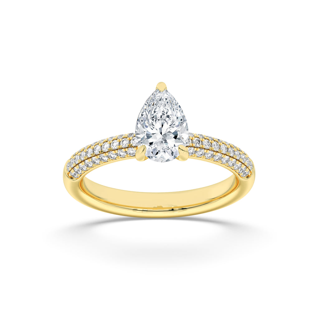 The Majestic Triple-Row Engagement Ring