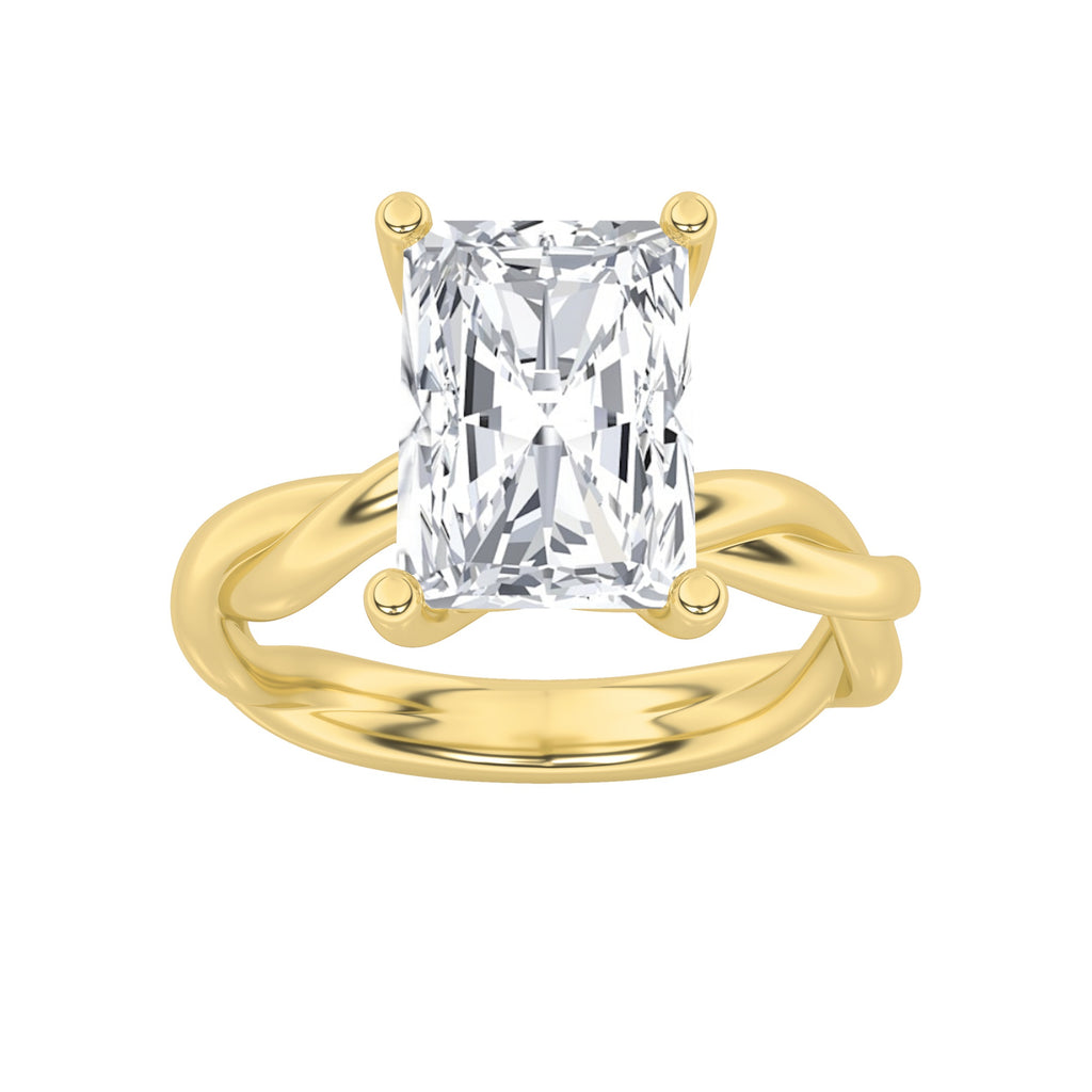 The Mary Twisted Solitaire Engagement Ring