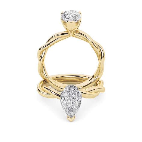 The Mary Twisted Solitaire Engagement Ring