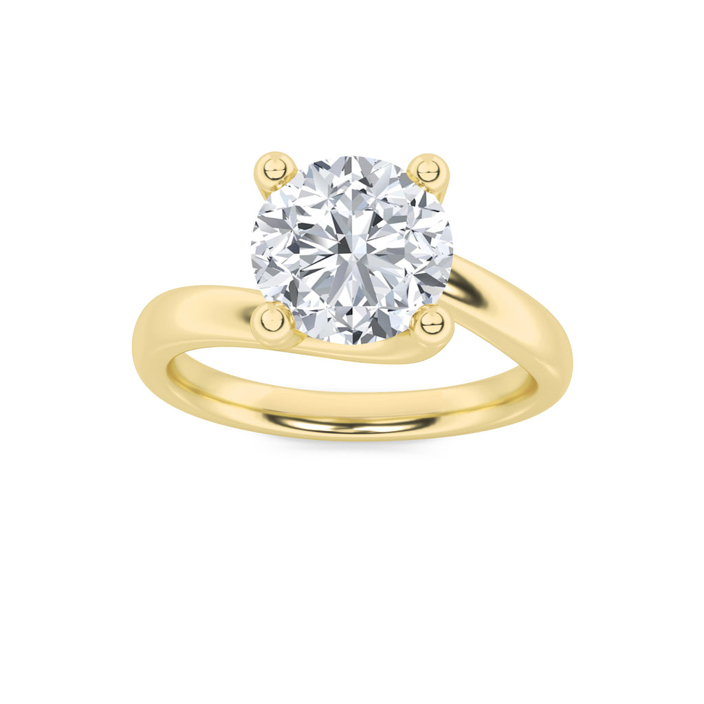 The Diana Bypass Solitaire Engagement Ring