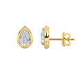 Modern Bezel-Set Diamond Studs