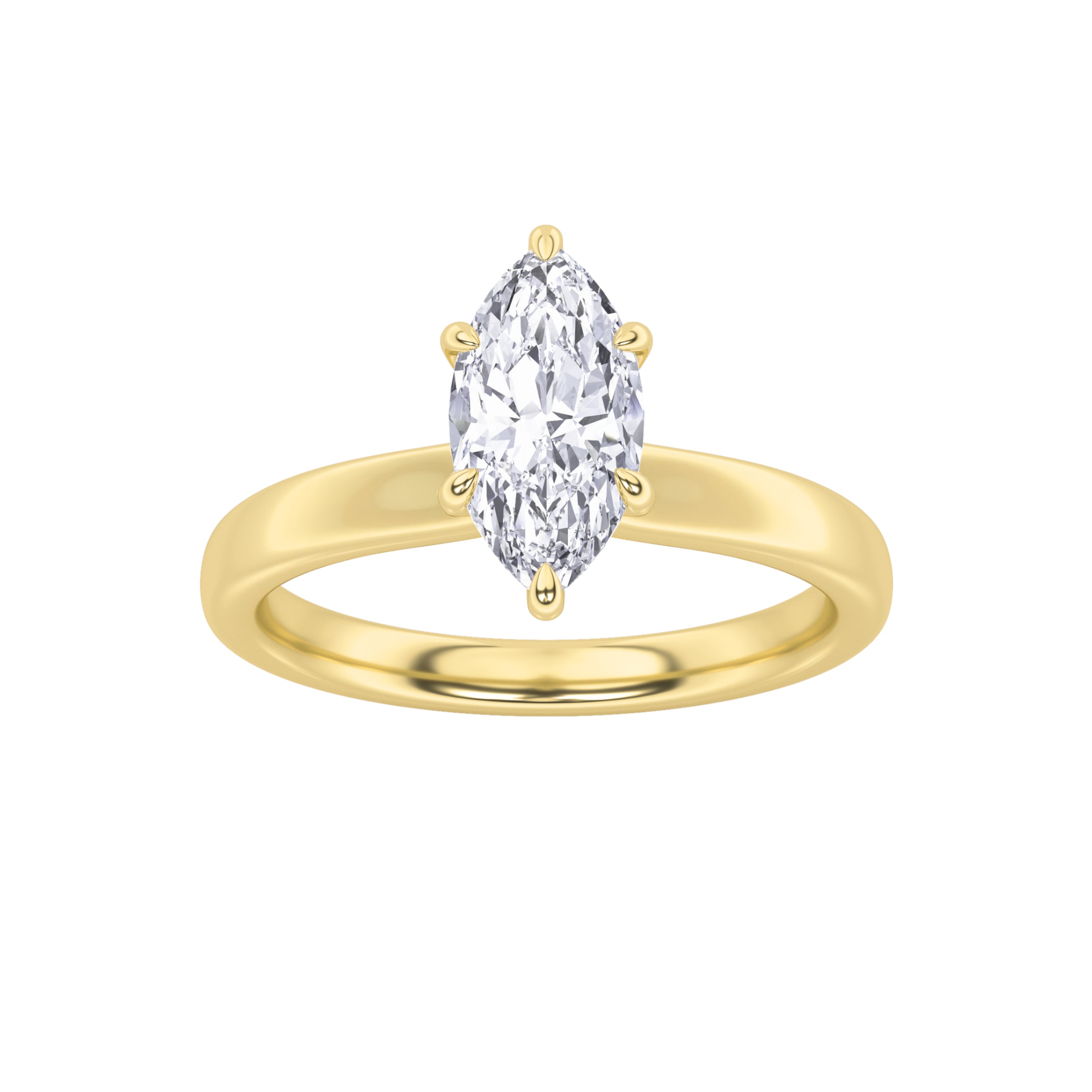 The Anne Hidden Hallo Solitaire Engagement Ring