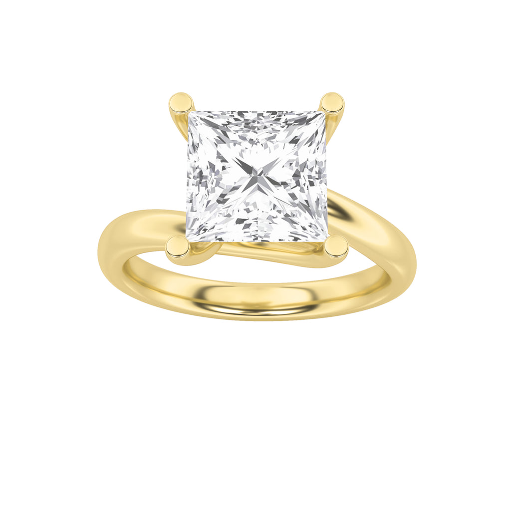 The Diana Bypass Solitaire Engagement Ring