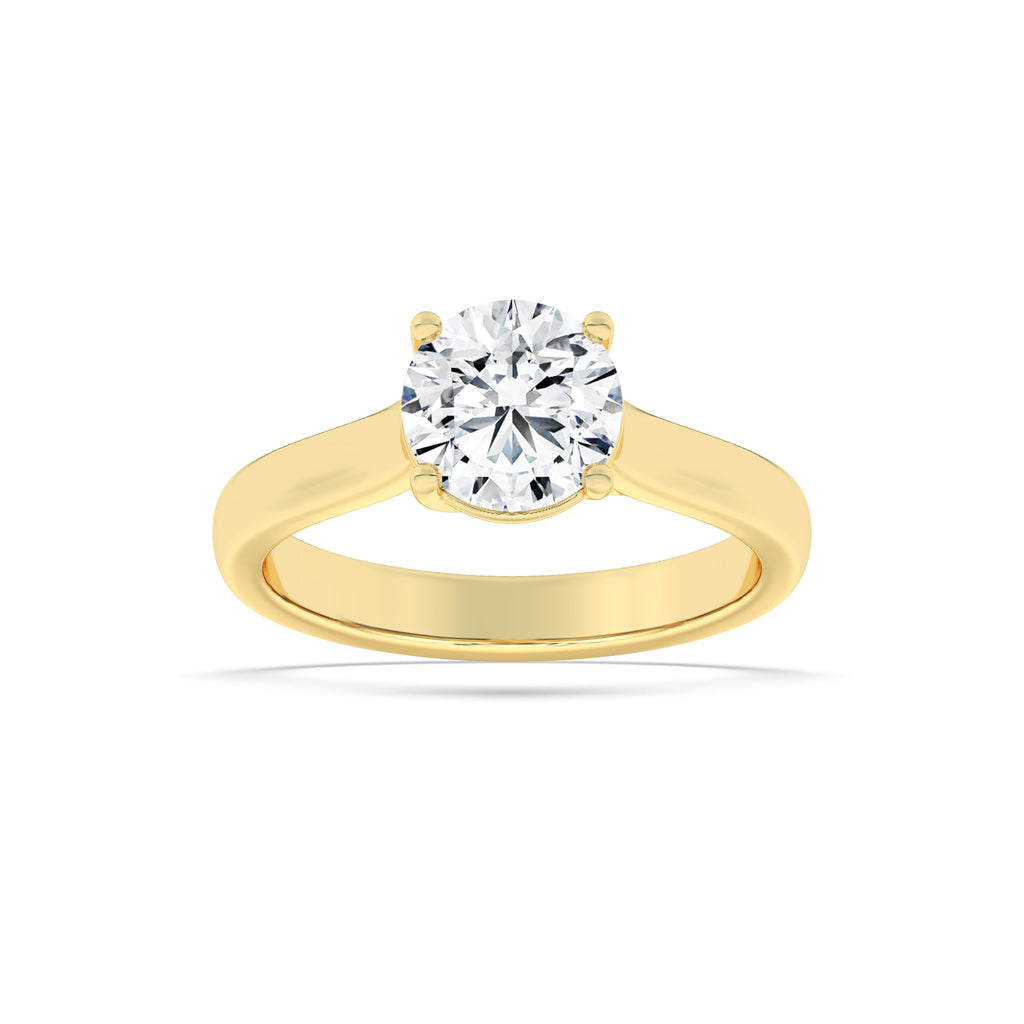 The Elizabeth Cathedral Trellis Solitaire Engagement Ring