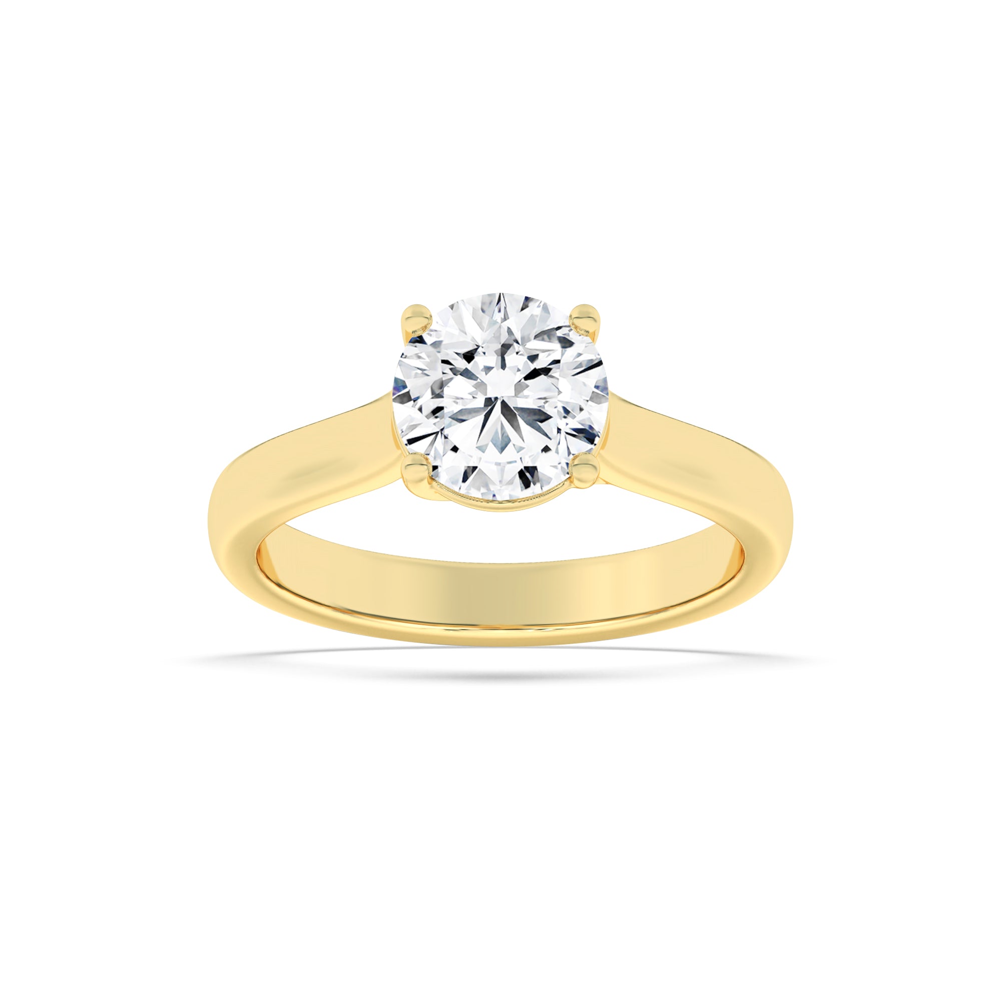 The Elizabeth Cathedral Trellis Solitaire Engagement Ring