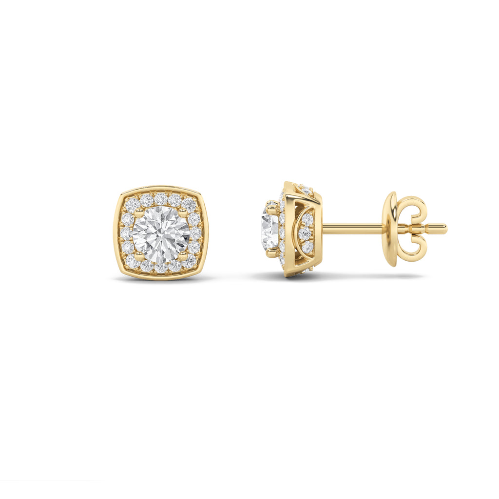 Alexya Signature Halo Diamond Studs