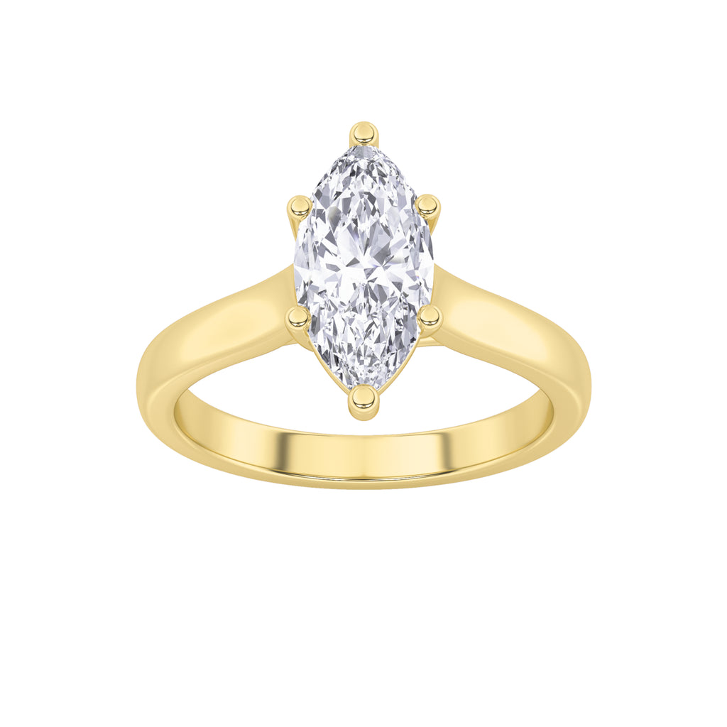 The Elizabeth Cathedral Trellis Solitaire Engagement Ring