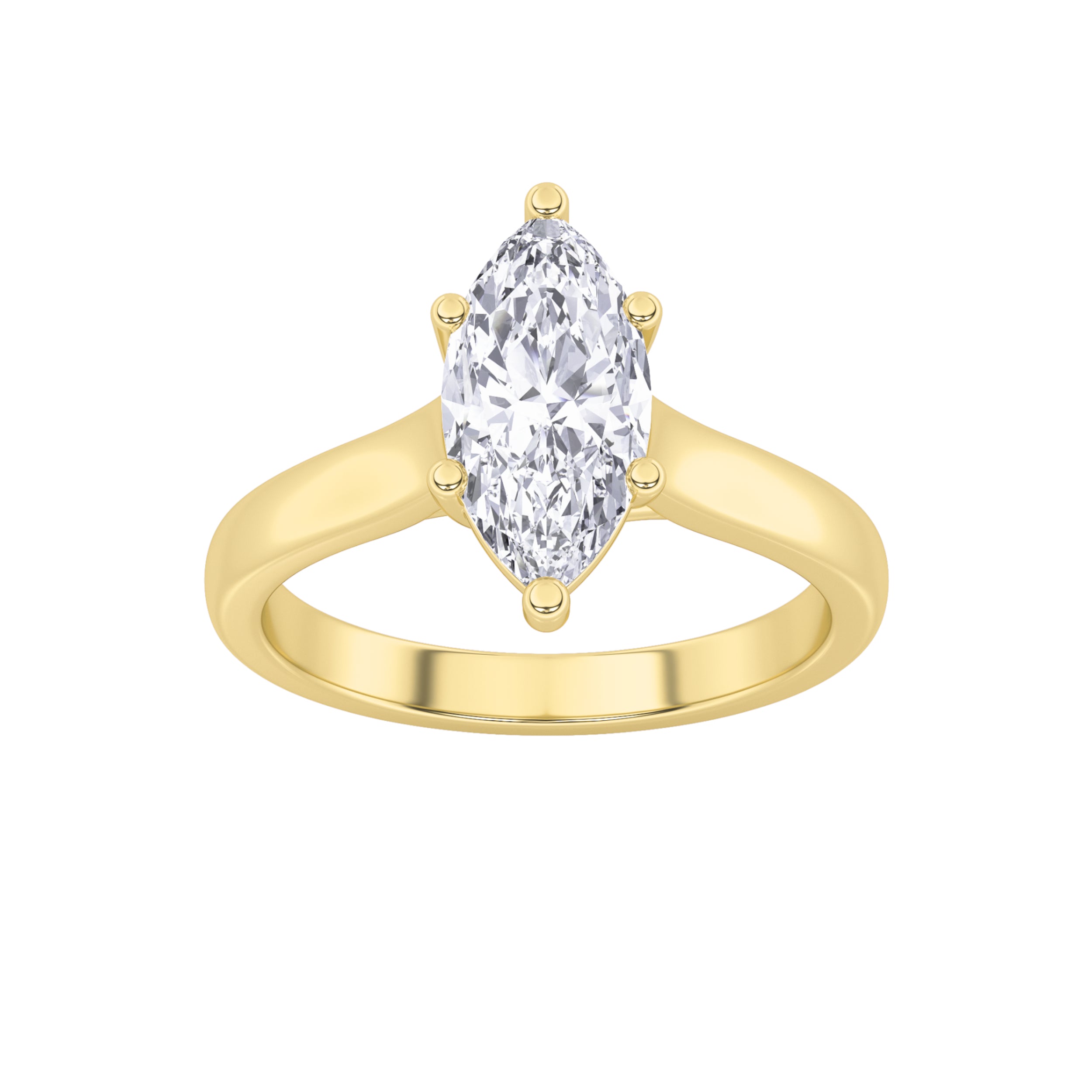 The Elizabeth Cathedral Trellis Solitaire Engagement Ring