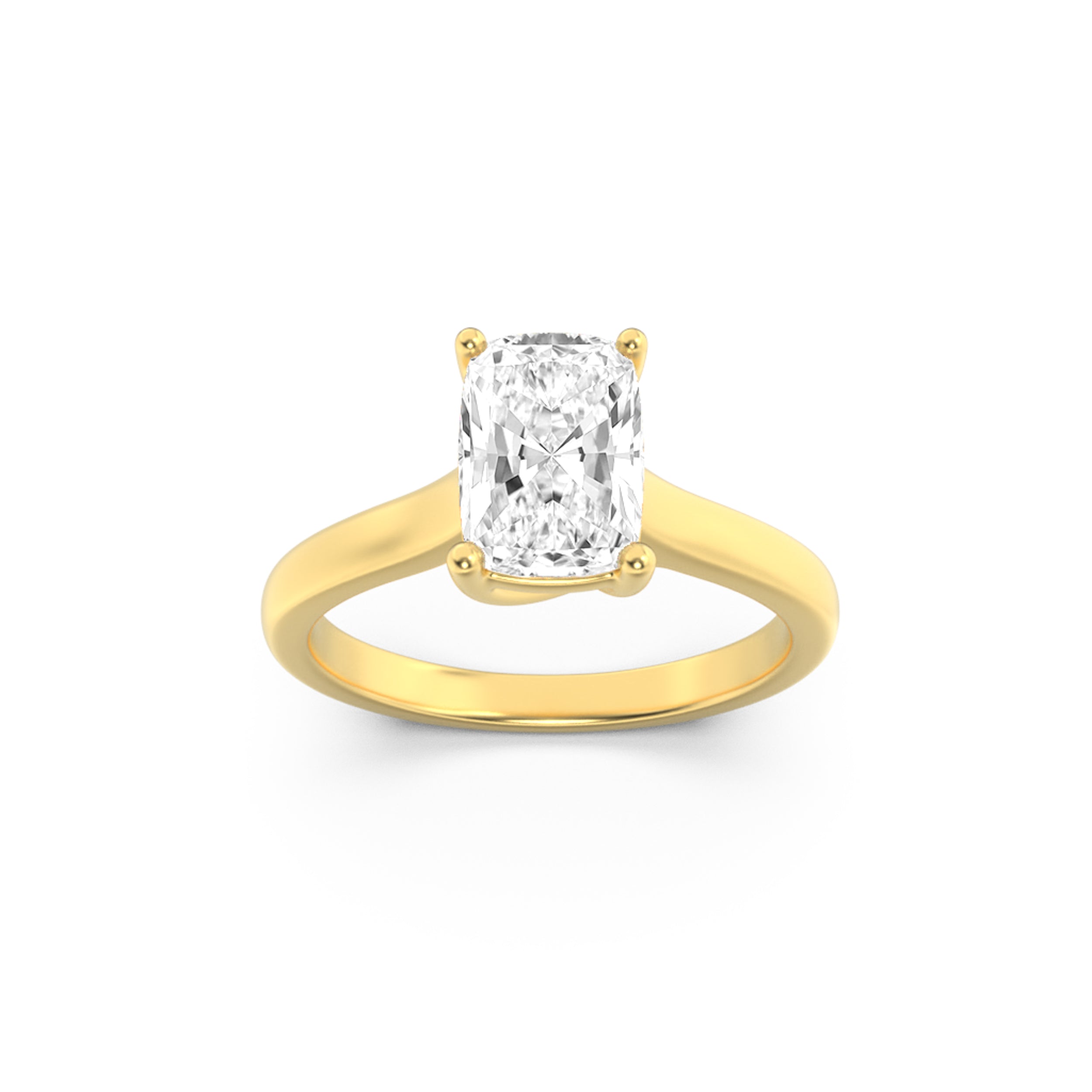 The Elizabeth Cathedral Trellis Solitaire Engagement Ring