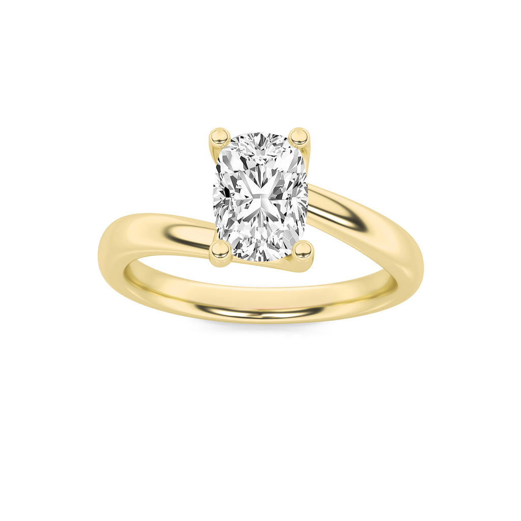 The Diana Bypass Solitaire Engagement Ring