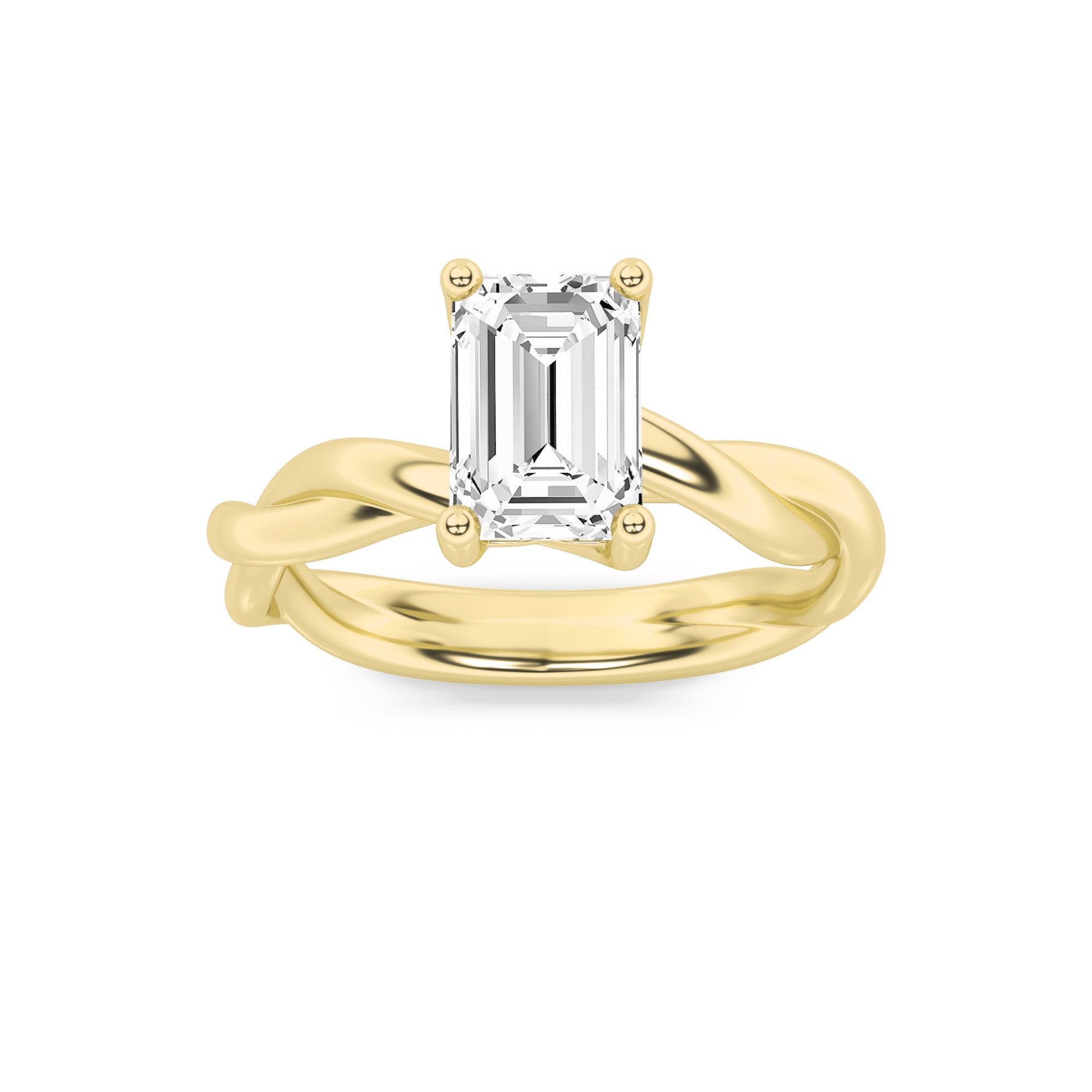 The Mary Twisted Solitaire Engagement Ring