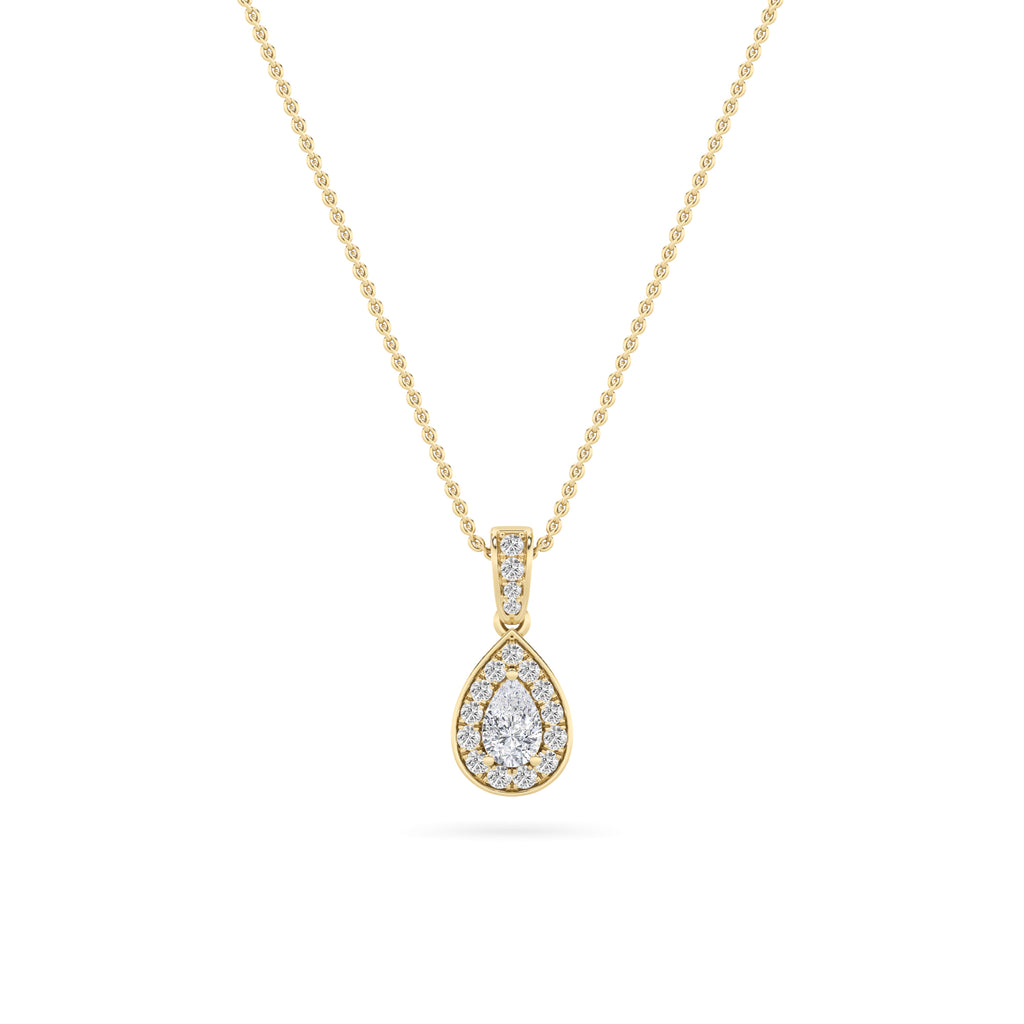Alexya Signature Halo Diamond Pendant