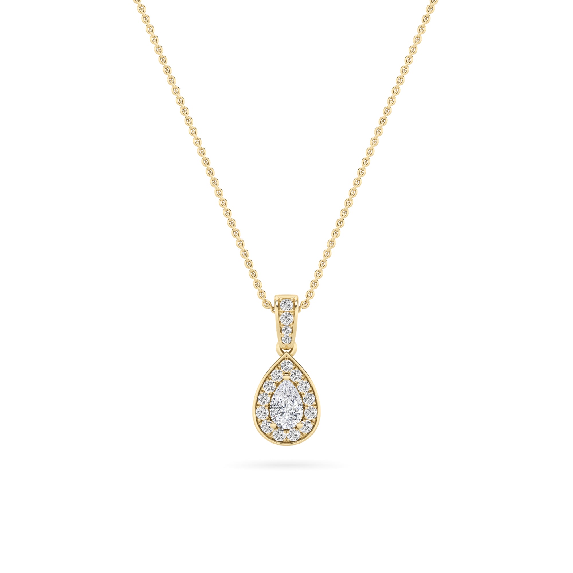 Alexya Signature Halo Diamond Pendant