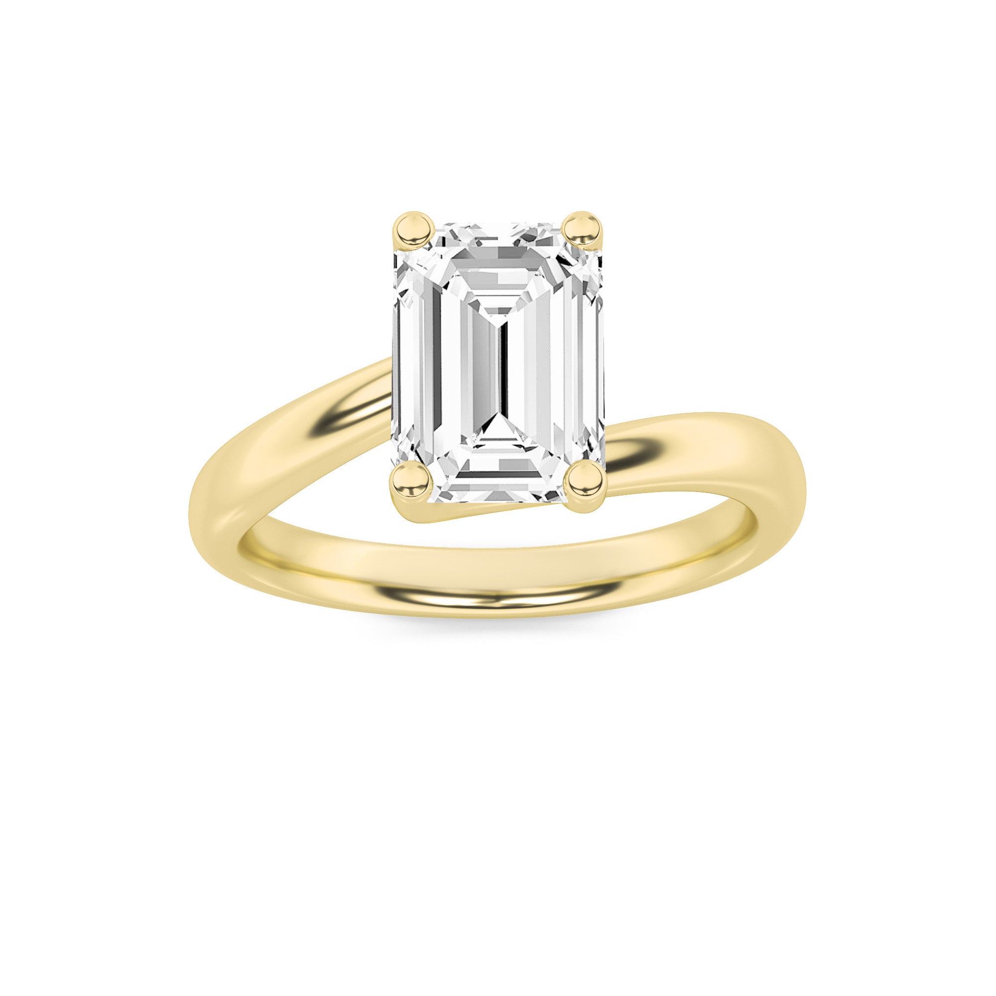 The Diana Bypass Solitaire Engagement Ring