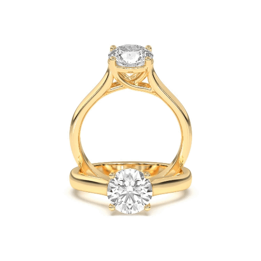 The Elizabeth Cathedral Trellis Solitaire Engagement Ring