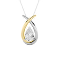 Eternal Twist Pear Diamond Pendant