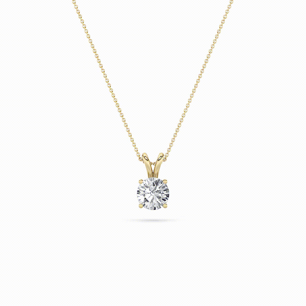 Alexya Signature Diamond Solitaire Pendant