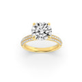 The Majestic Triple-Row Engagement Ring