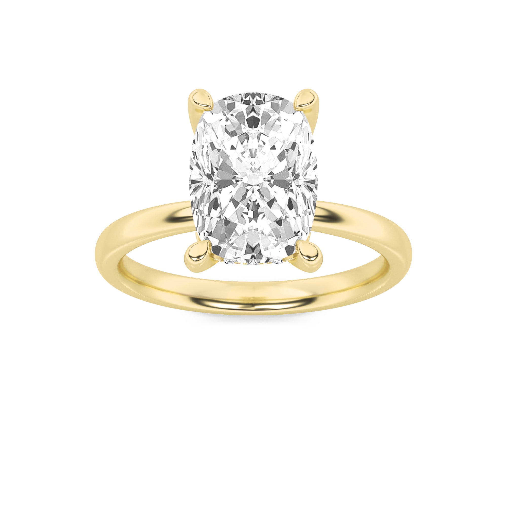 The Catherine Hidden Hallo Solitaire Engagement Ring